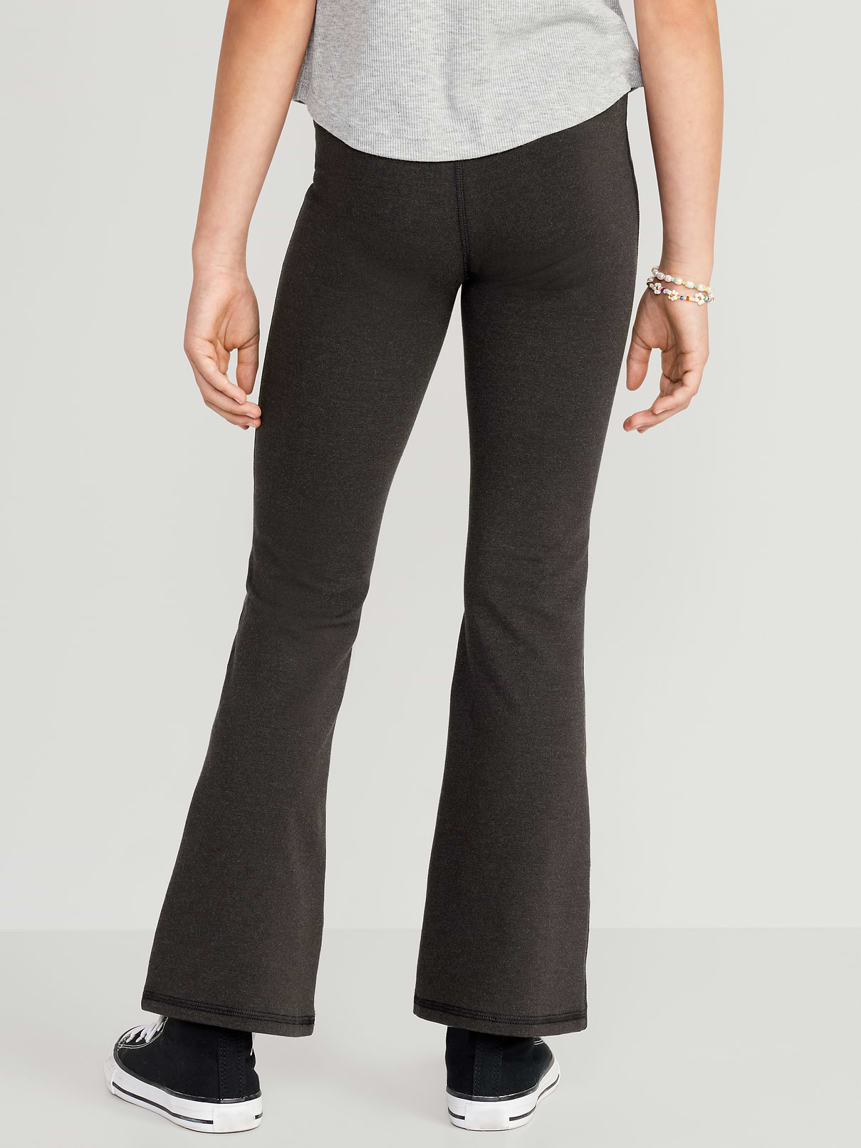 Image number 2 showing, High-Waisted PowerChill Crossover Flared Leggings for Girls