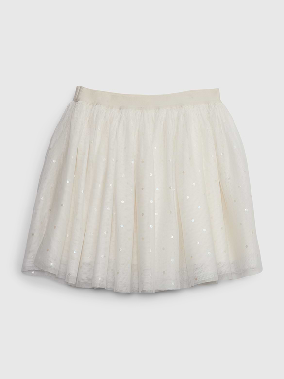 Kids Metallic Tulle Skirt