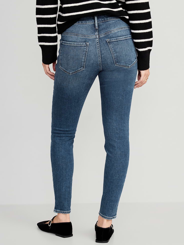 Image number 2 showing, Mid-Rise Rockstar Super-Skinny Jeans