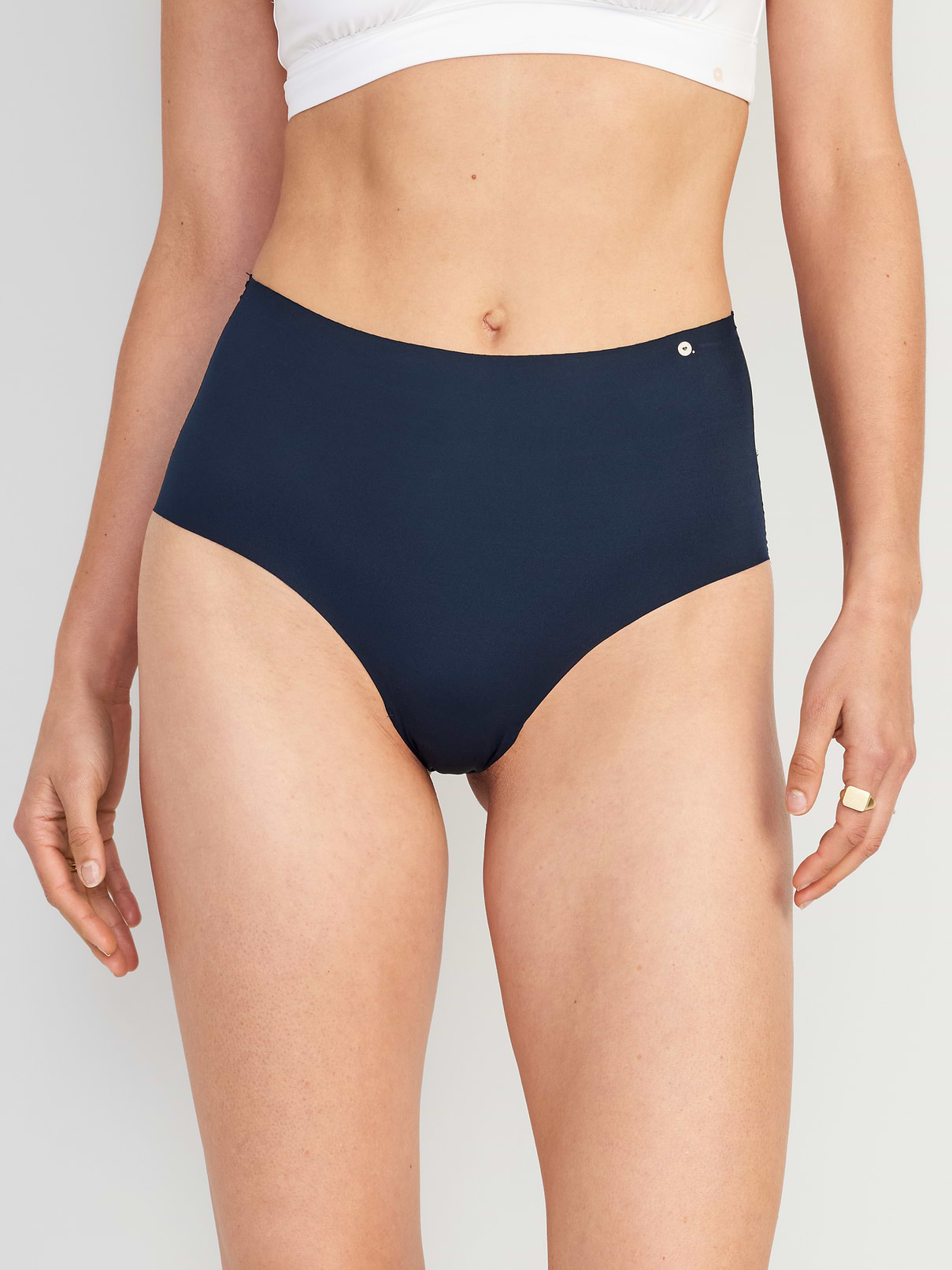 Image number 1 showing, High-Waisted No-Show Brief Underwear