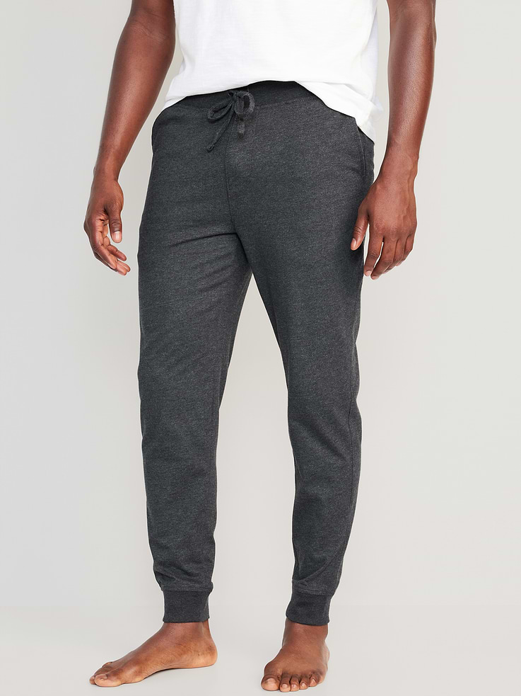 Image 1 of 2, elastic-drawstring waistband, faux fly, hip pockets, back right patch pocket, rib-knit cuffs, pull-on style, Product #341982