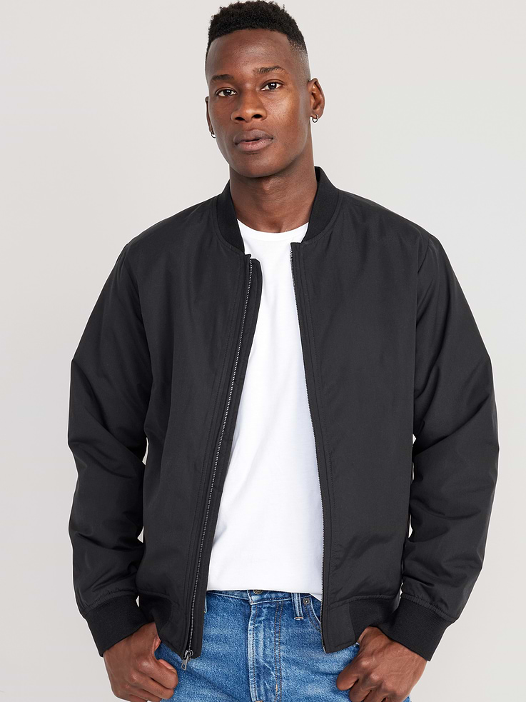 Image number 1 showing, Water-Resistant Zip Bomber Jacket