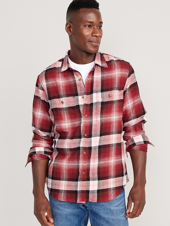 Chemise en flanelle à double brossage