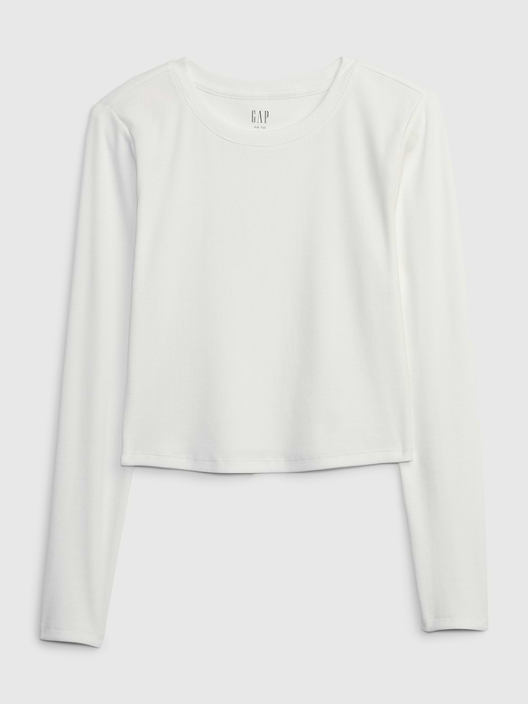 Cropped Rib T-Shirt