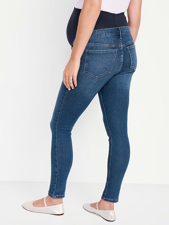 Maternity Premium Full-Panel Rockstar Super Skinny Jeans