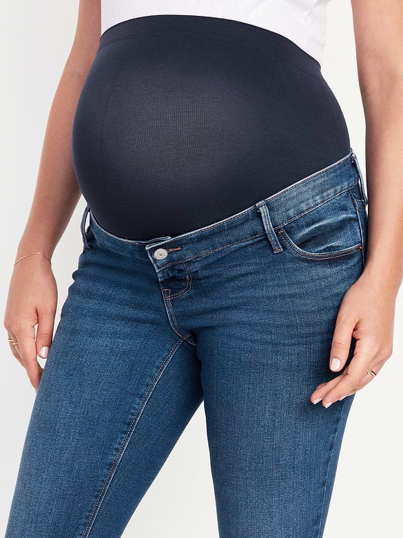 Maternity Premium Full-Panel Rockstar Super Skinny Jeans