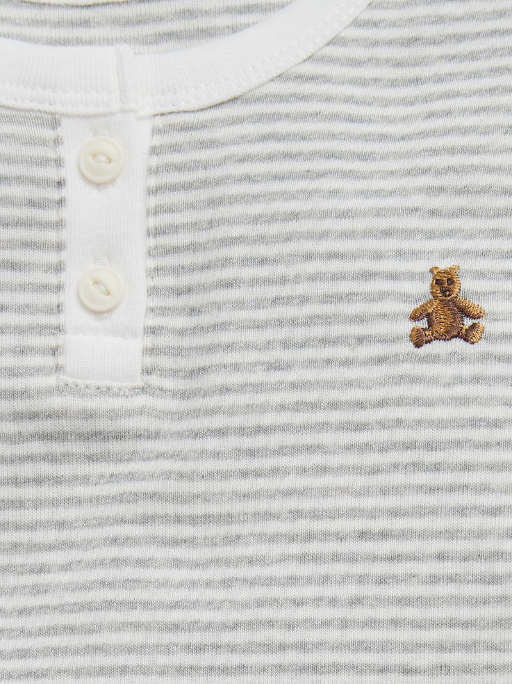 Image number 2 showing, Baby & Toddler Organic Cotton Henley PJ Set