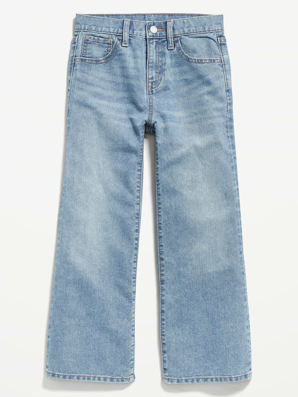 Image number 1 showing, High-Waisted Baggy Wide-Leg Jeans for Girls