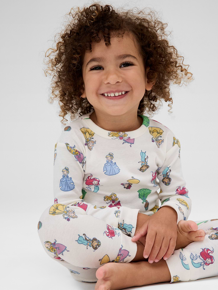 Image number 2 showing, babyGap × Disney Princess 100% Organic Cotton PJ Set