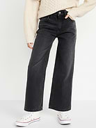 Image number 1 showing, High-Waisted Baggy Wide-Leg Jeans for Girls
