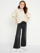 Image number 3 showing, High-Waisted Baggy Wide-Leg Jeans for Girls