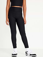 Image number 1 showing, High-Waisted PowerSoft 7/8-Length Performance Leggings for Girls