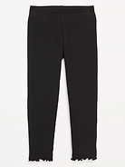 Image number 1 showing, Rib-Knit Full-Length Leggings for Toddler Girls