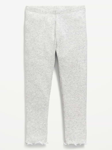 Image number 1 showing, Rib-Knit Full-Length Leggings for Toddler Girls