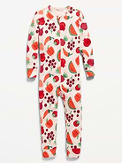Image number 1 showing, Unisex Snug-Fit 2-Way-Zip Printed Pajama One-Piece for Toddler & Baby