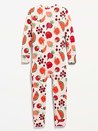Image number 2 showing, Unisex Snug-Fit 2-Way-Zip Printed Pajama One-Piece for Toddler & Baby