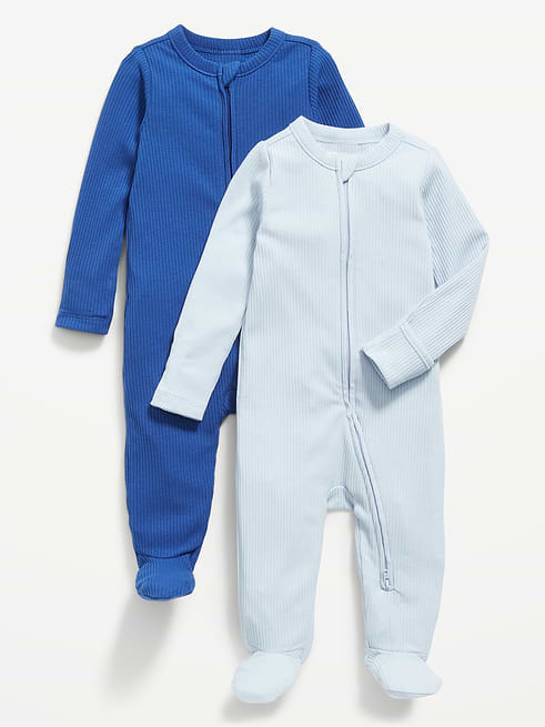 Unisex Unisex 2-Way-Zip Sleep & Play Footed One-Piece 2-Pack for Baby on clearance at Old Navy — 47% off