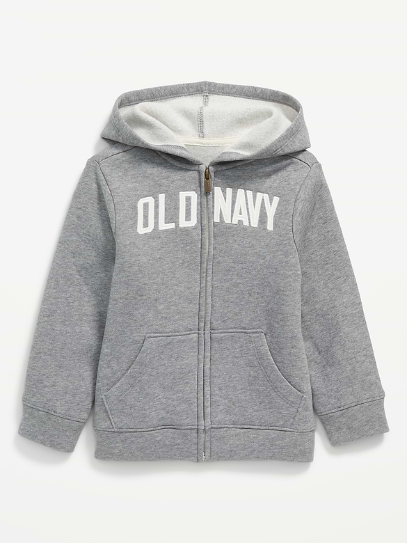 Unisex Logo-Graphic Zip Hoodie for Toddler