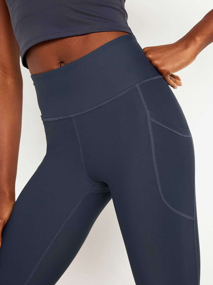 Image number 5 showing, High-Waisted PowerSoft Crop Pocket Leggings