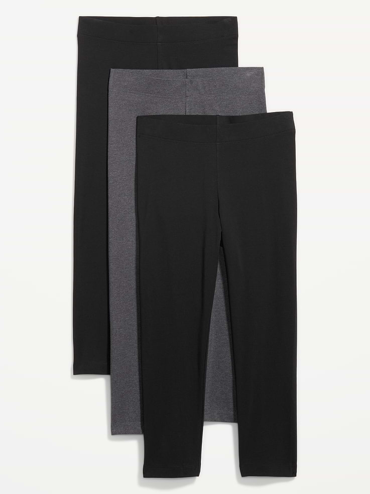 Image number 1 showing, High-Waisted Fashion Layering Cropped Leggings 3-Pack