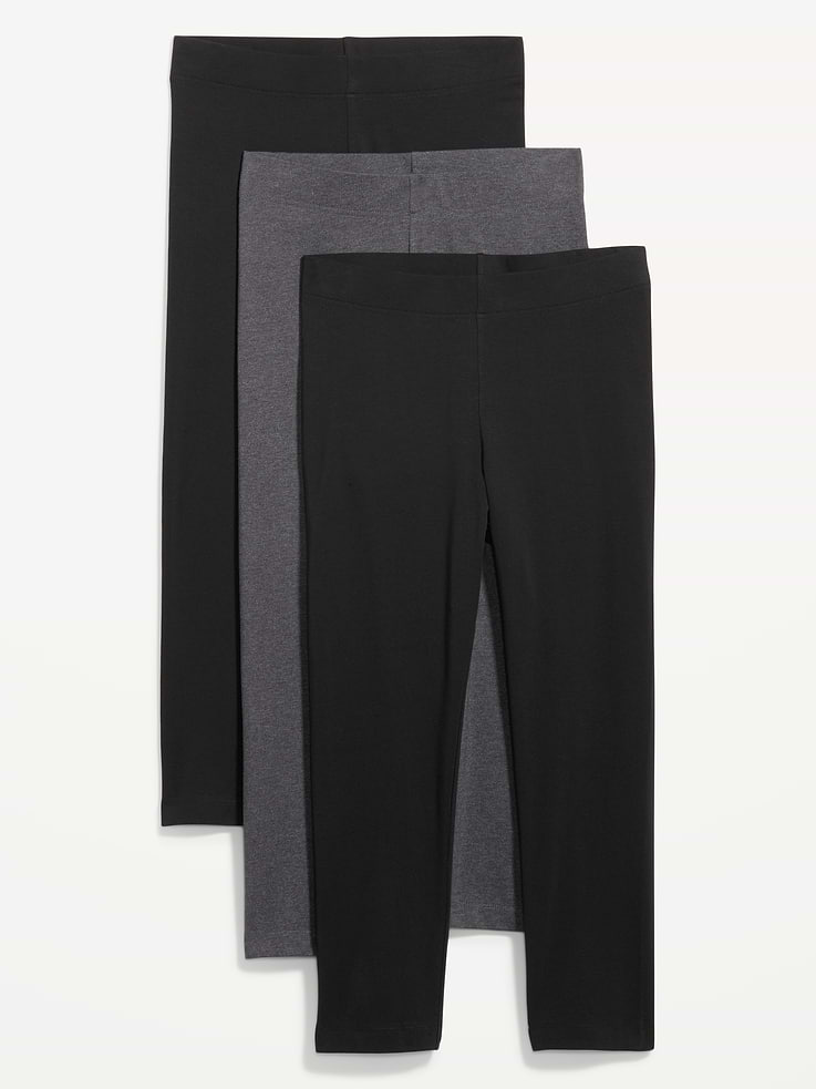 Image number 4 showing, High-Waisted Fashion Layering Cropped Leggings 3-Pack