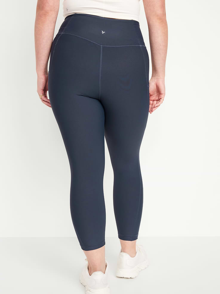 Image number 7 showing, High-Waisted PowerSoft Crop Pocket Leggings