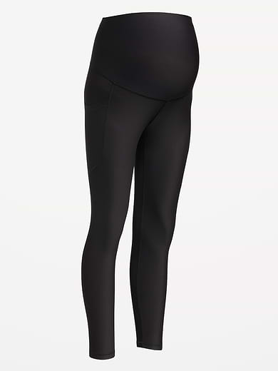 Image number 4 showing, Maternity Full-Panel PowerSoft 7/8 Leggings