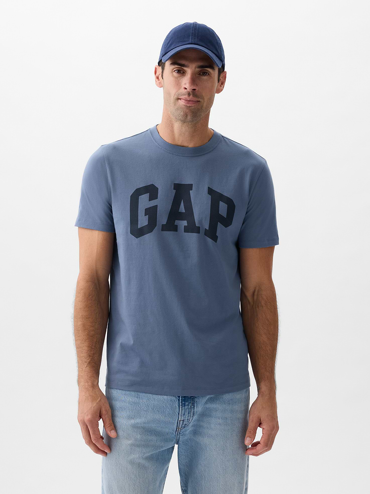 Gap Factory Men's Everyday Soft Gap Logo T-Shirt (Bainbridge Blue)