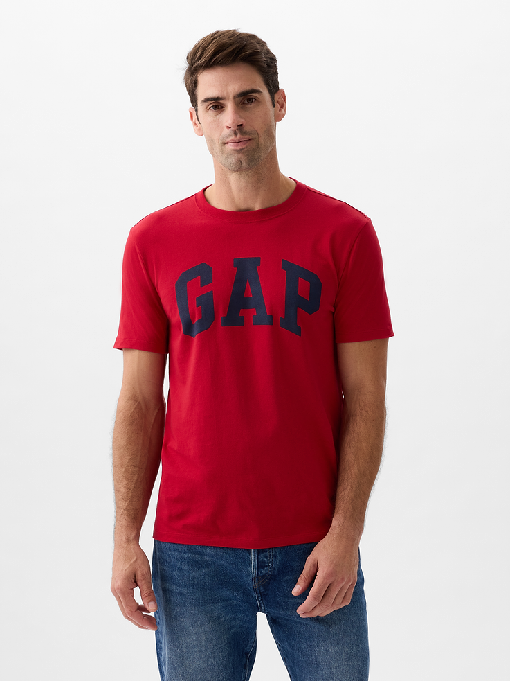 Image 1 of 1, Soft jersey knit., Short sleeves., Crewneck., Gap logo at front., Product #855769