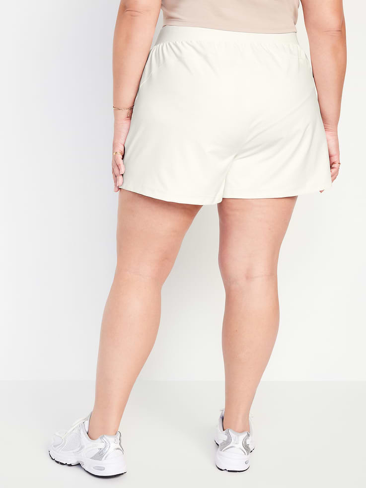 Image number 8 showing, High-Waisted PowerSoft Shorts -- 3-inch inseam