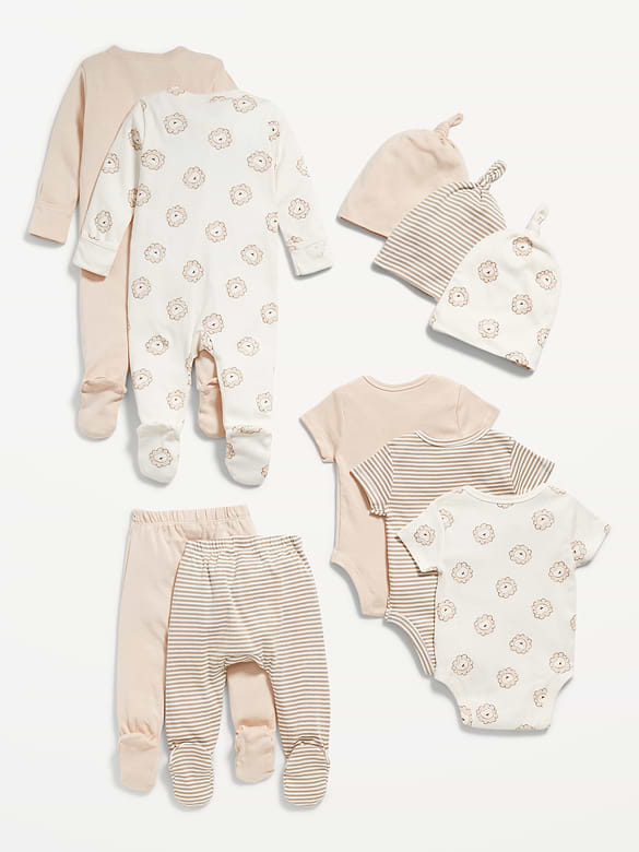 Layette unisexe 10 pièces pour Bébé