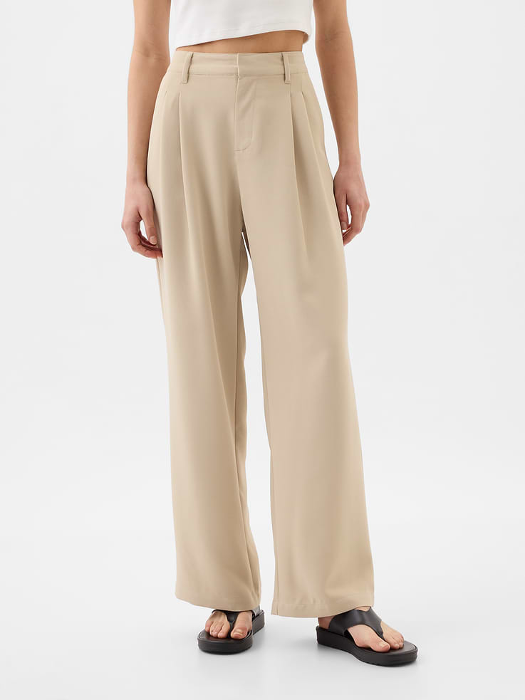 Image 2 of 8, Easy Crepe Trousers