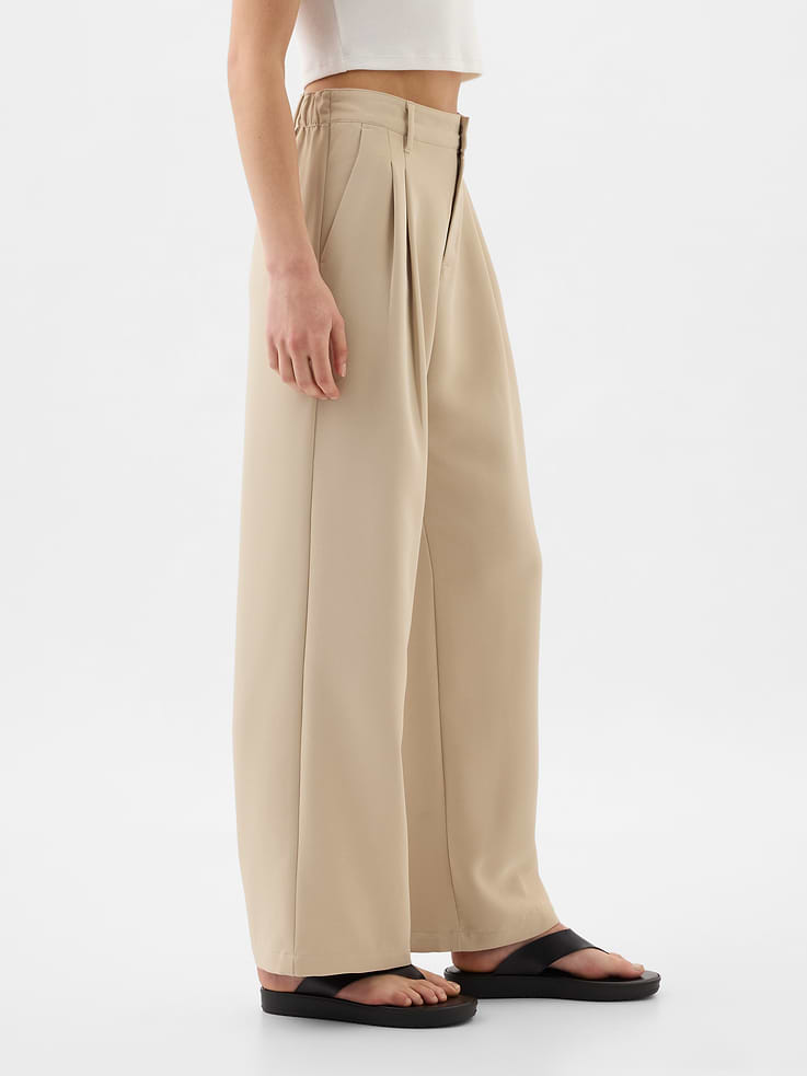 Image 3 of 8, Easy Crepe Trousers