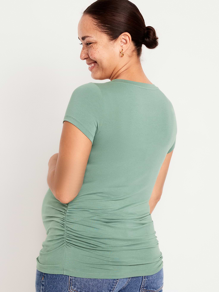 Image number 2 showing, Maternity Scoop-Neck T-Shirt