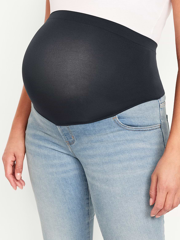 Maternity Full-Panel Wow Straight Jeans