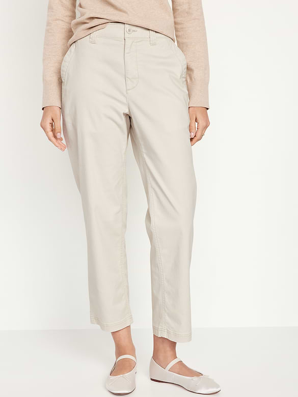 High-Waisted OGC Chino Tapered Straight Pants