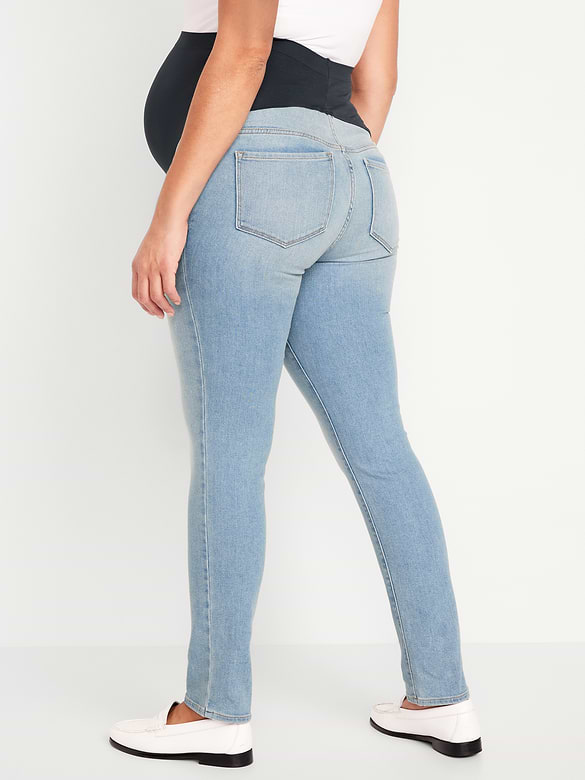Maternity Full-Panel Wow Straight Jeans