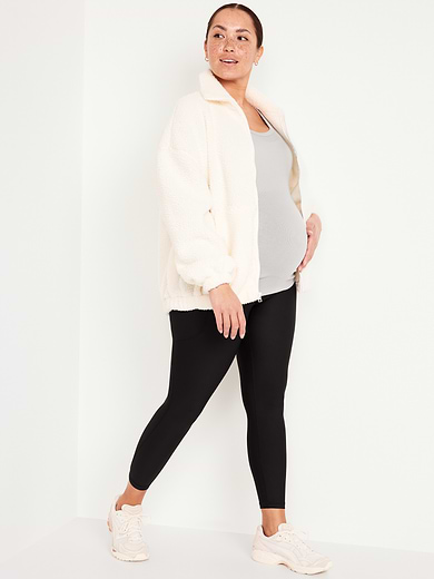 Image number 3 showing, Maternity Full-Panel PowerSoft 7/8 Leggings
