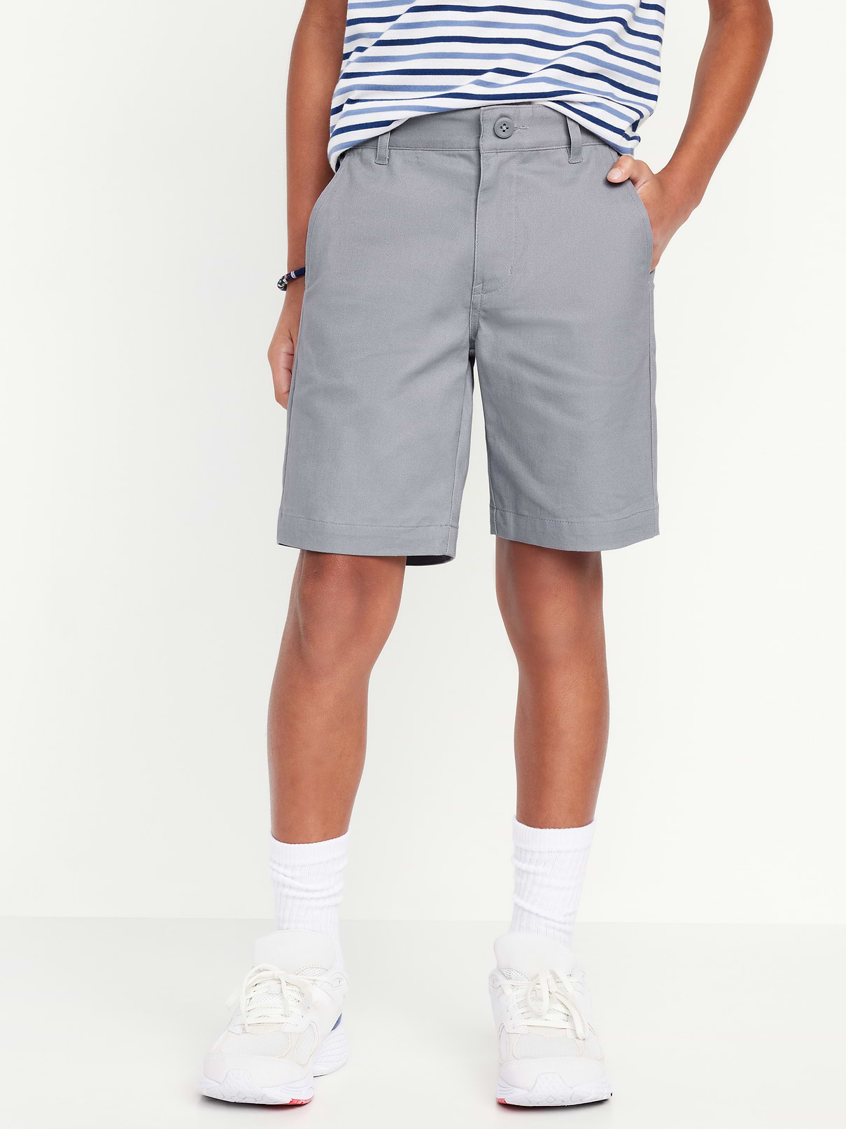 Image number 1 showing, Knee Length Twill Shorts for Boys