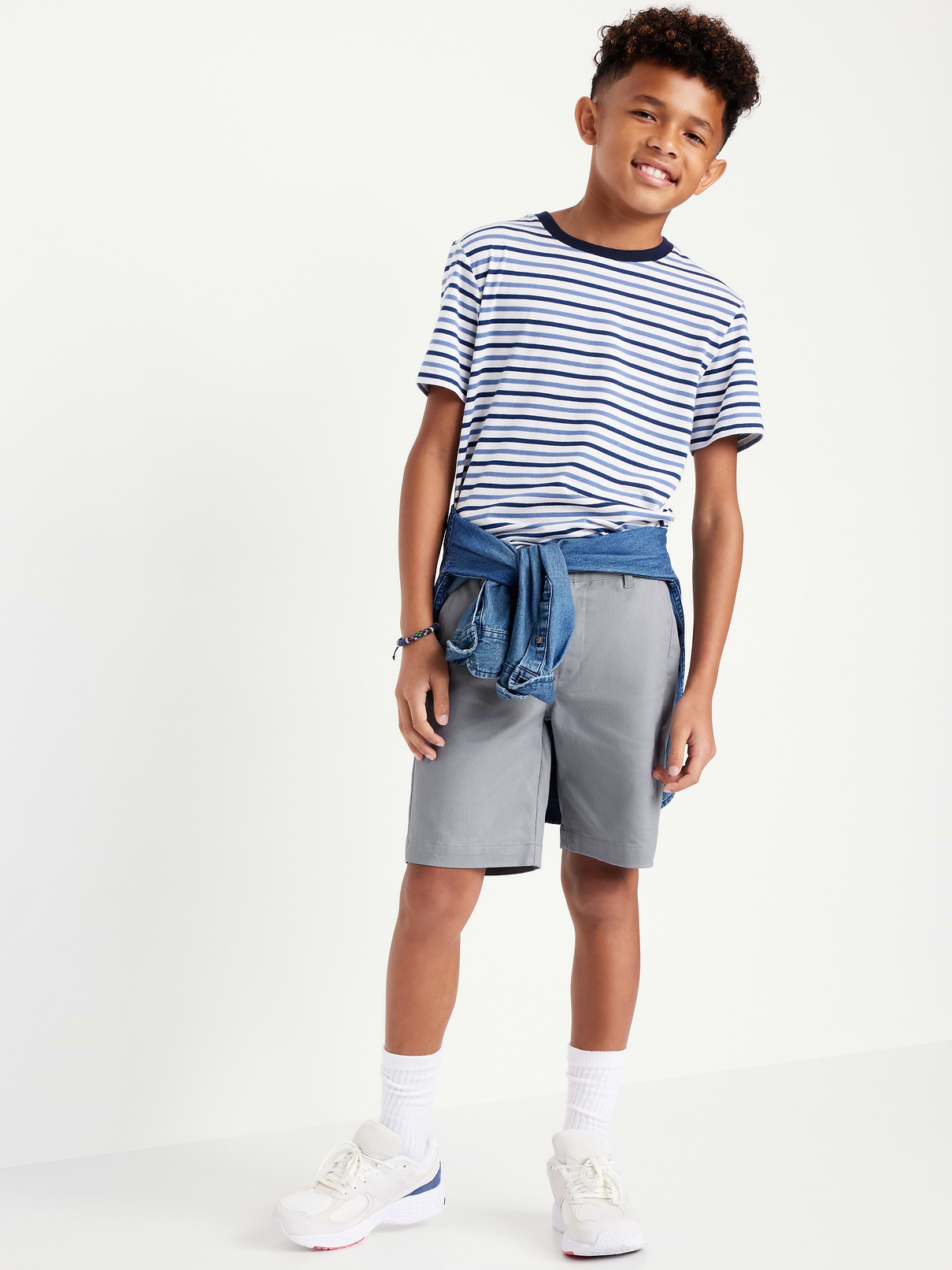 Image number 3 showing, Knee Length Twill Shorts for Boys