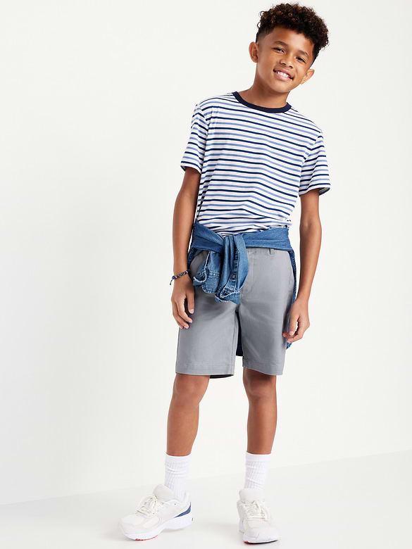 Knee Length Twill Shorts for Boys