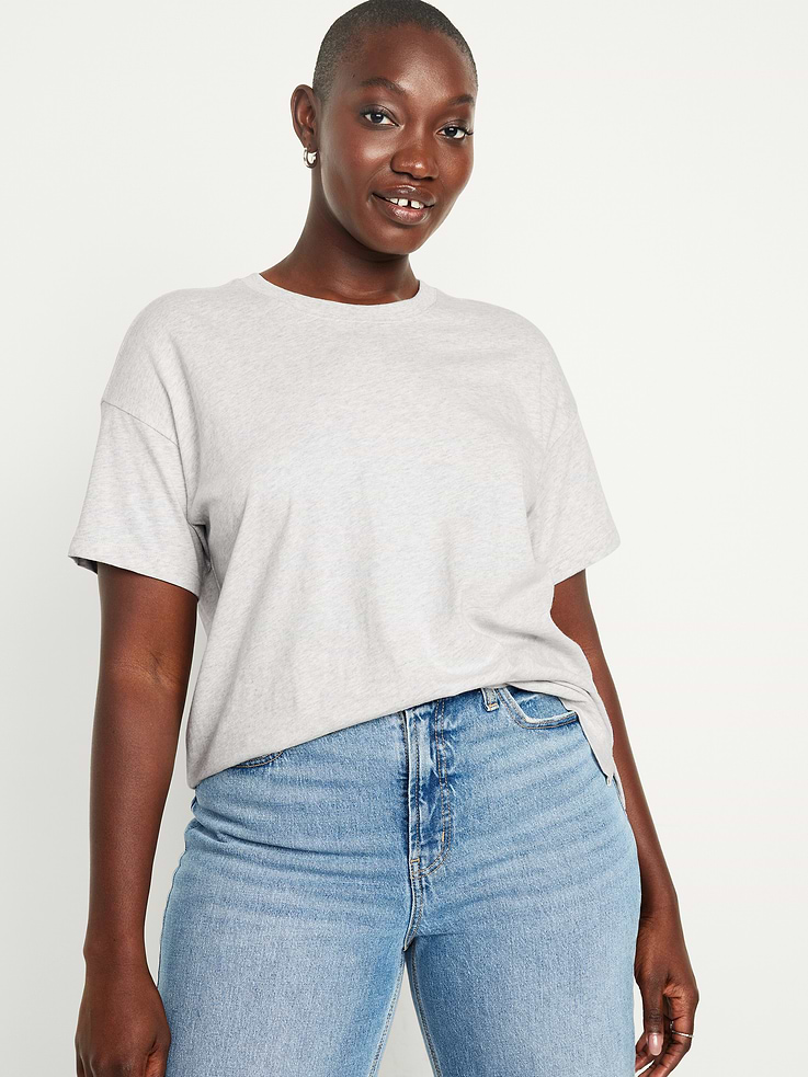 L'image numéro 5 présente T-shirt ras du cou rétro pour femme