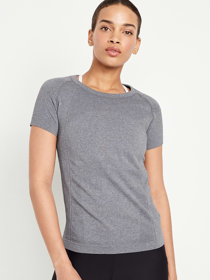 Image number 1 showing, Fluid Seamless Fitted T-Shirt