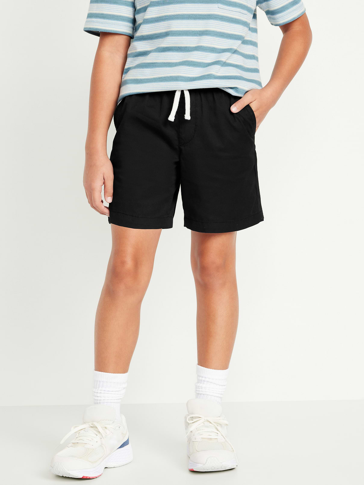 Image number 1 showing, Above Knee Twill Pull-On Shorts for Boys