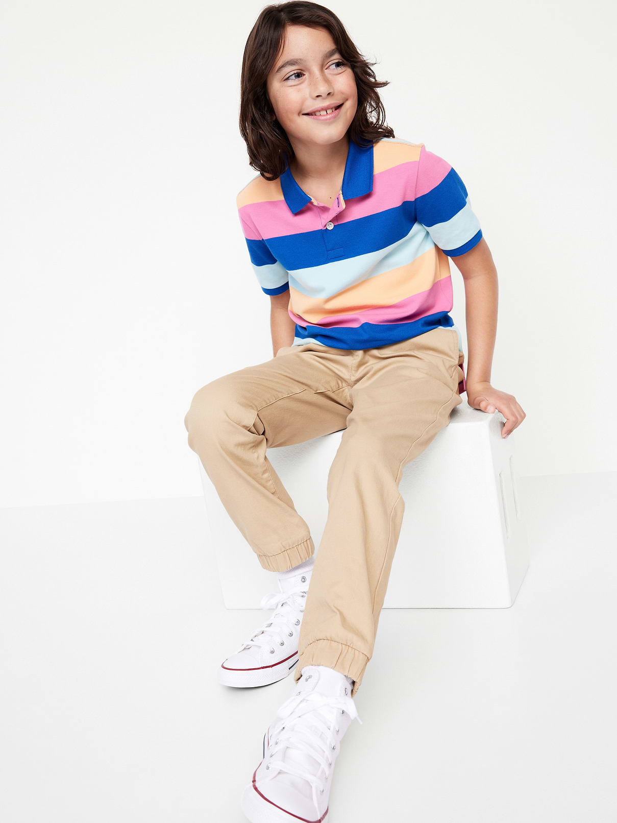Image number 4 showing, Built-In Flex Twill Jogger Pants for Boys