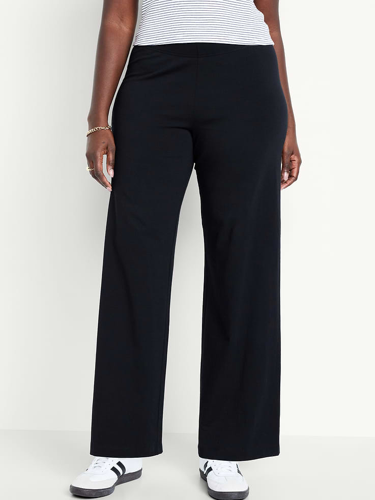 Image number 5 showing, High-Waisted Fashion Wide-Leg Leggings