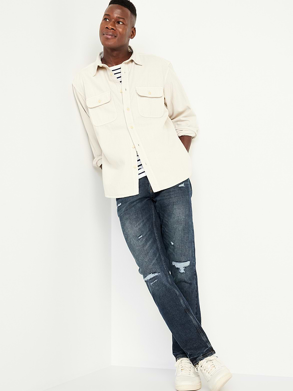 Slim Built-In Flex Ripped Jeans