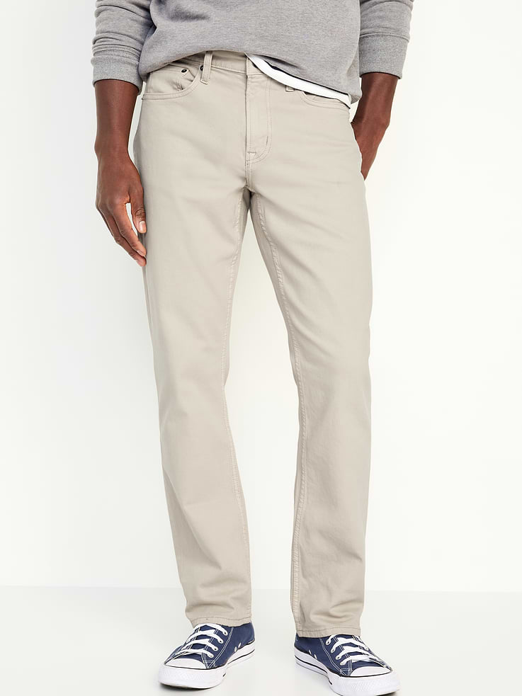Image number 1 showing, Straight Five-Pocket Pants