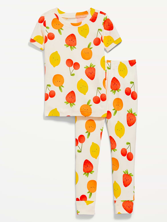 Unisex Snug-Fit Printed Pajama Set for Toddler & Baby