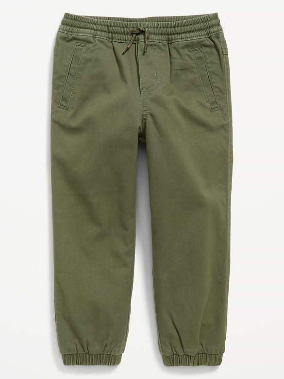 Functional-Drawstring Jogger Pants for Toddler Boys